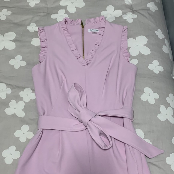Calvin Klein Ruffle Jumpsuit - Picture 2 of 5